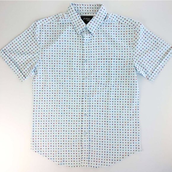 7-Strong Brand 'MÁSCARADE' Men's Short Sleeve Shirt - Picture 1 of 4